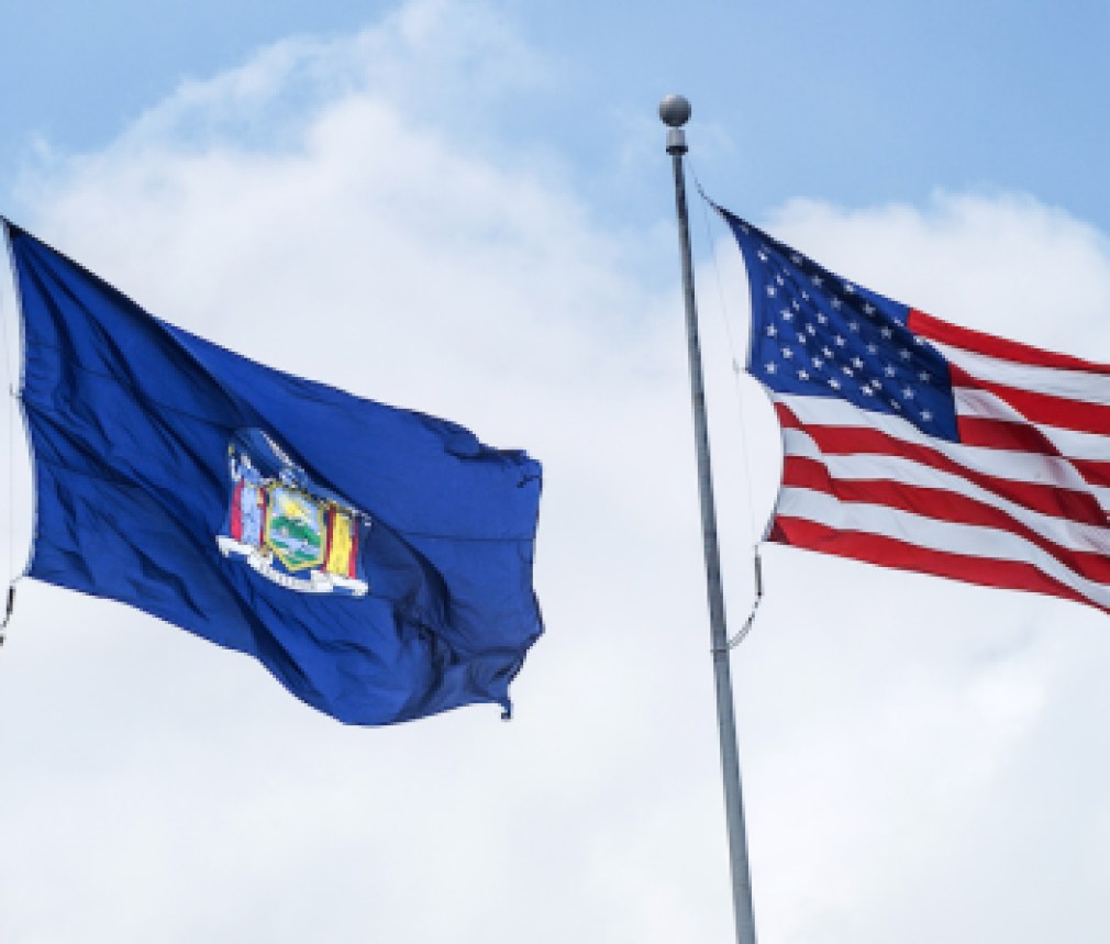 NewYorkandAmericanFlag