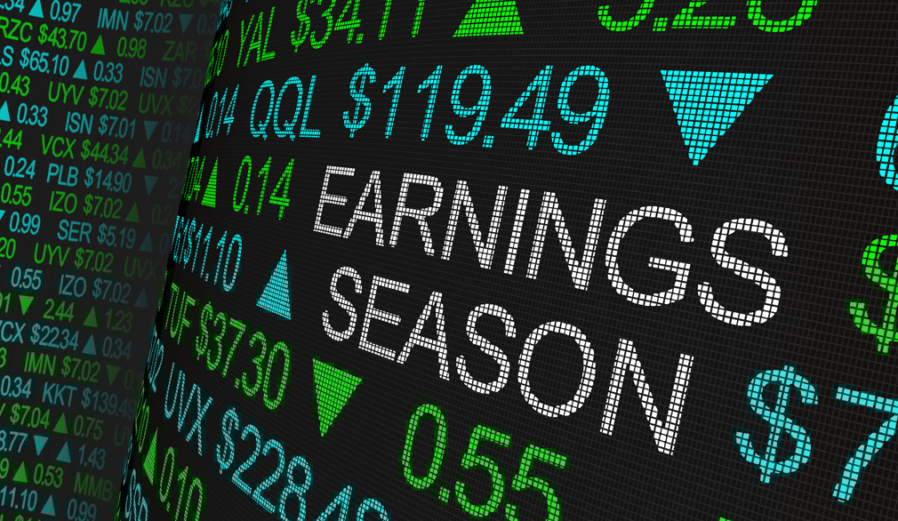 Earnings Season Company Reports Stock Market Ticker Words 3d Illustration