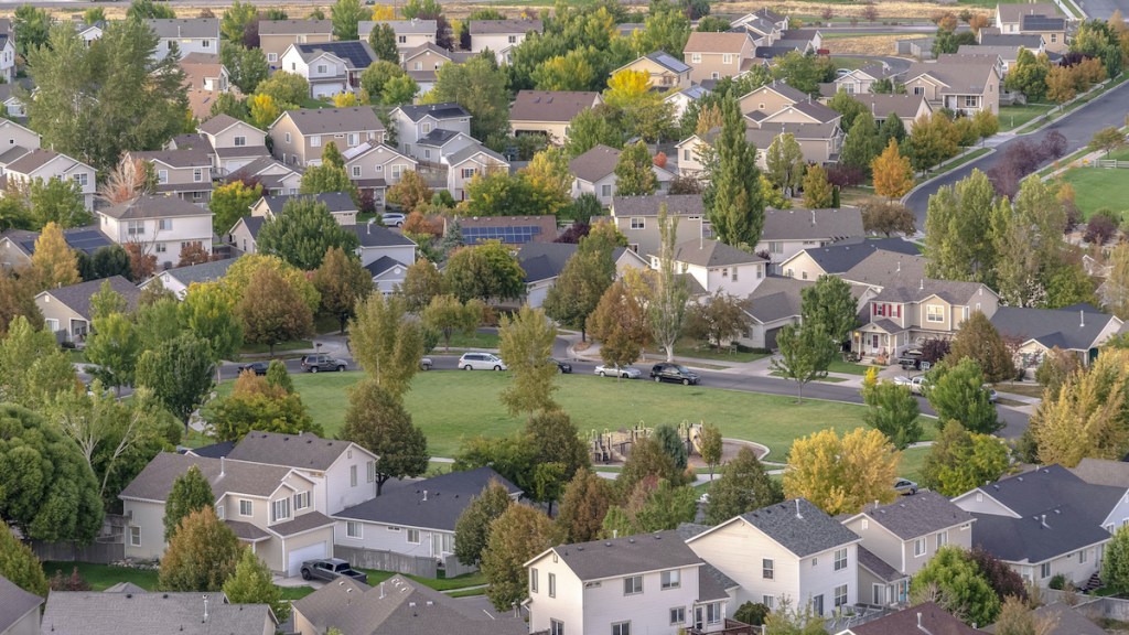 Open park or sports field in Utah Valley suburbs