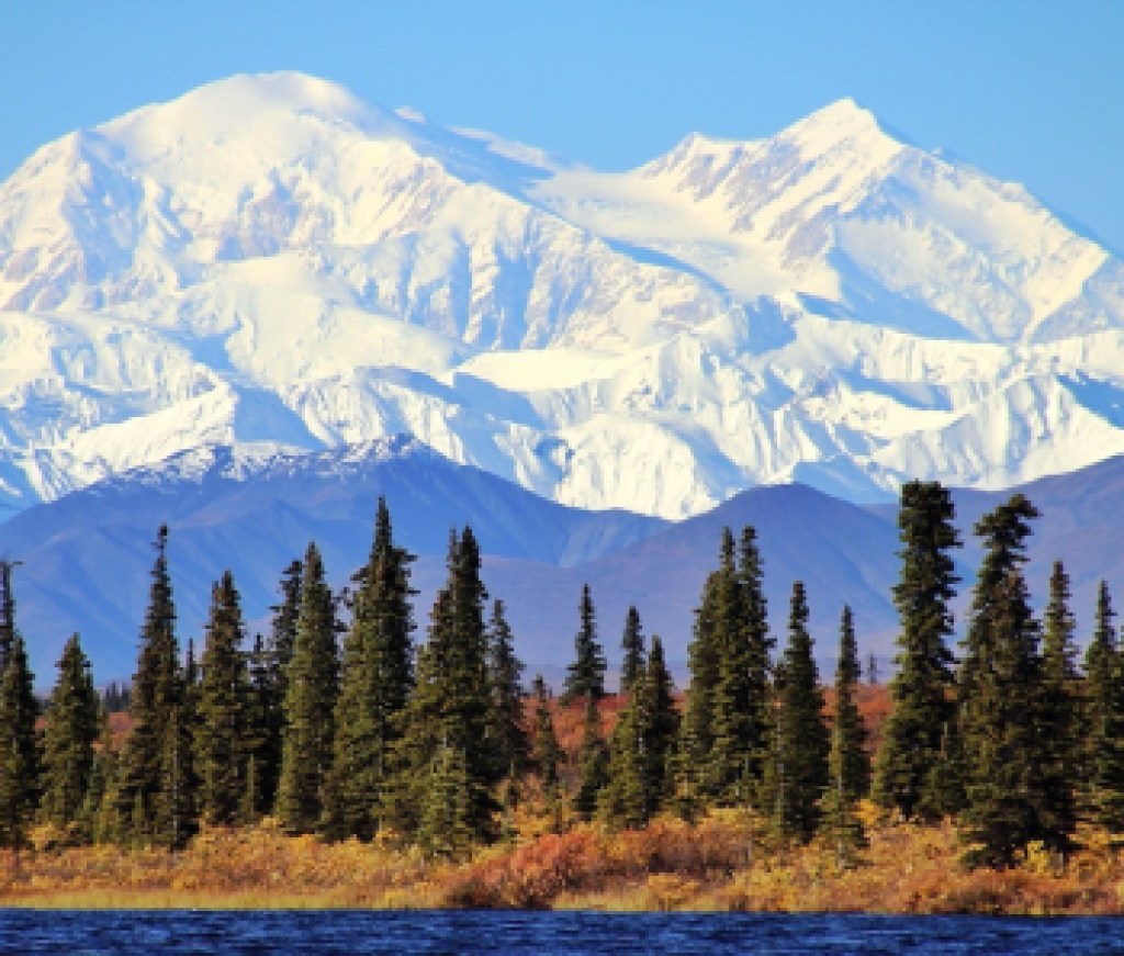 Denali in Alaska, is the highest mountain peak in North America.
