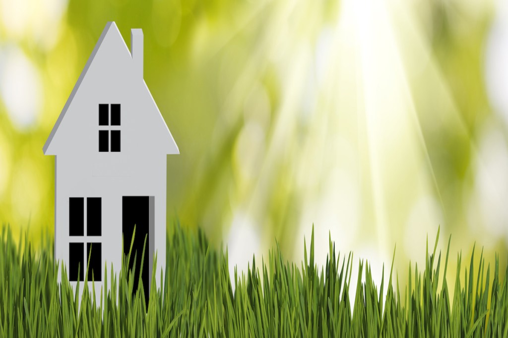 stylized image of a house close up