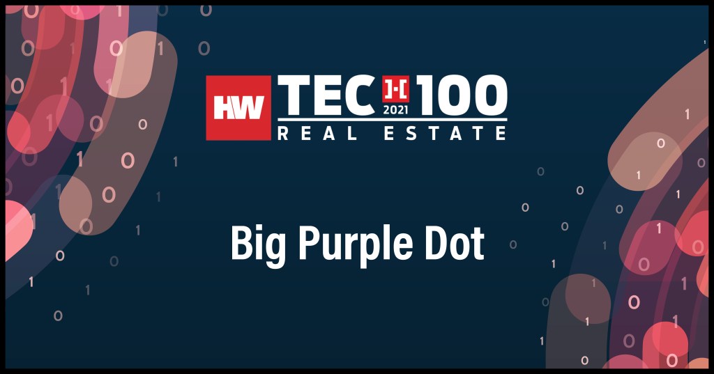 Big Purple Dot-2021 Tech100 winners -Real Estate