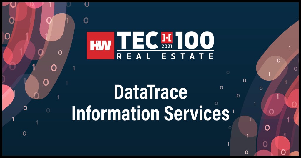 DataTrace Information Services-2021 Tech100 winners -Real Estate