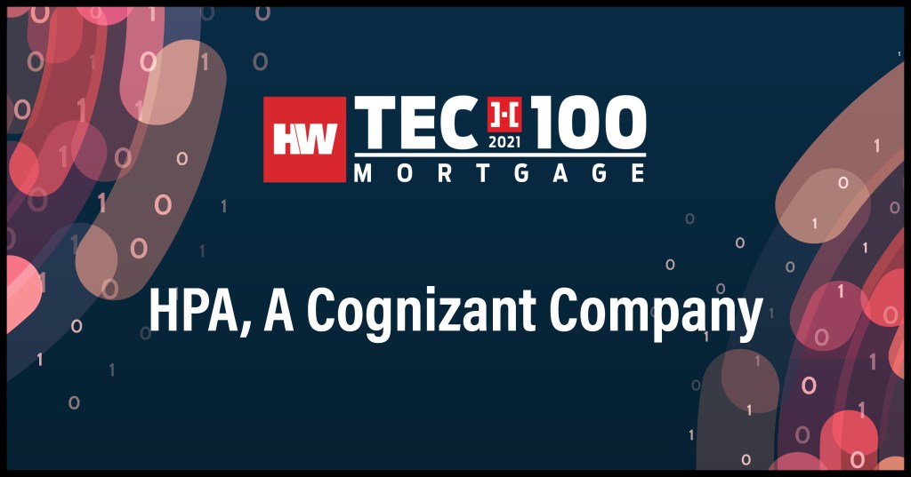 HPA, A Cognizant Company-2021 Tech100 winners-mortgage