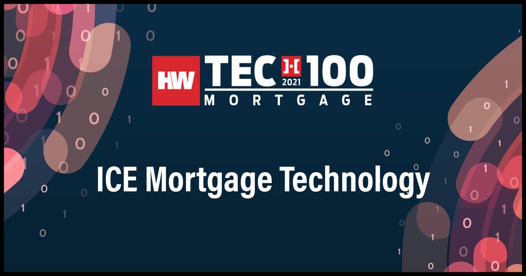 ICE Mortgage Technology-2021 Tech100 winners-mortgage