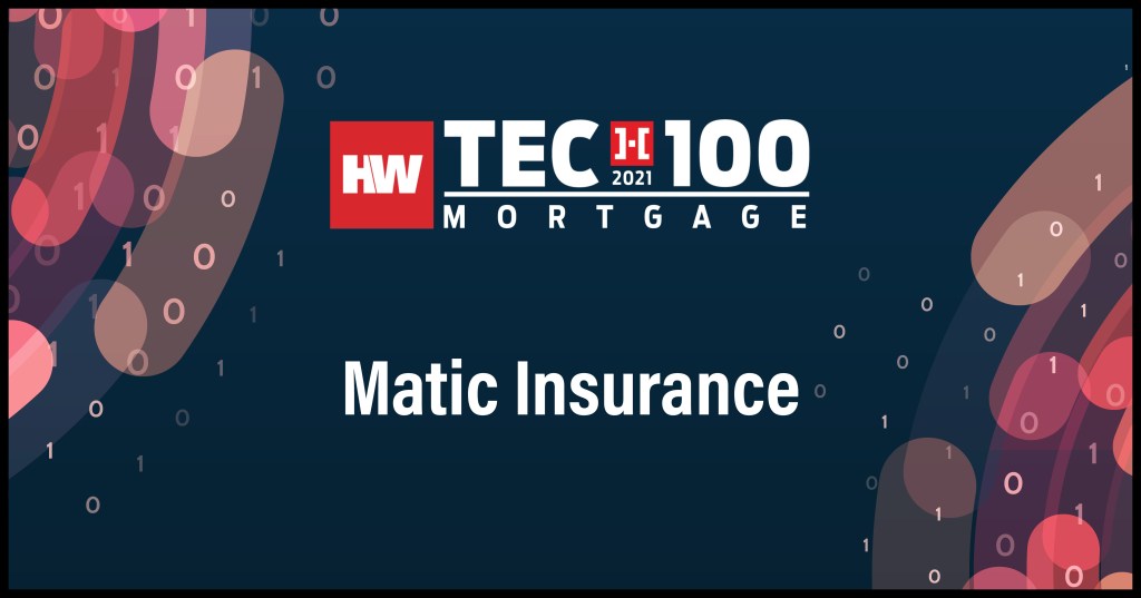 Matic Insurance-2021 Tech100 winners-mortgage