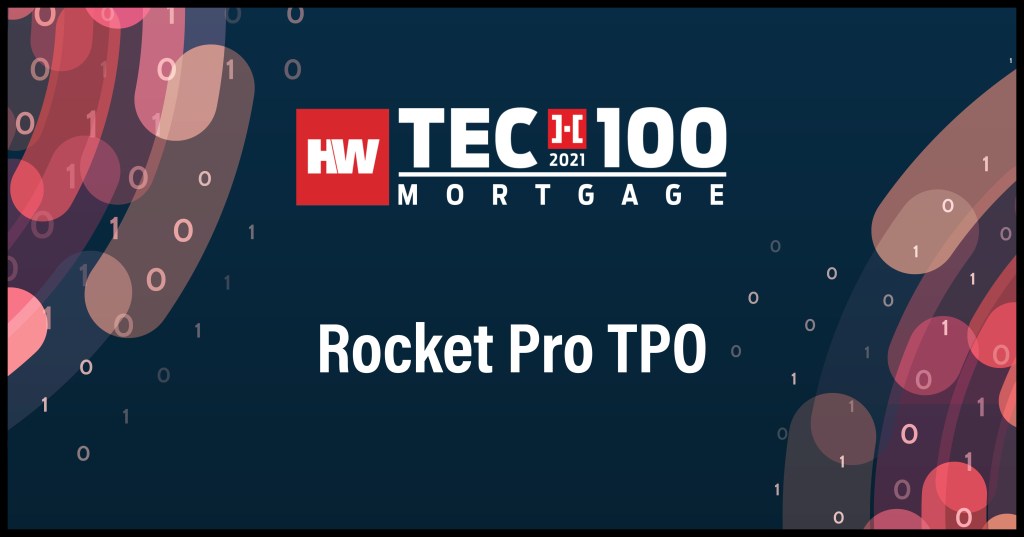 Rocket Pro TPO-2021 Tech100 winners-mortgage