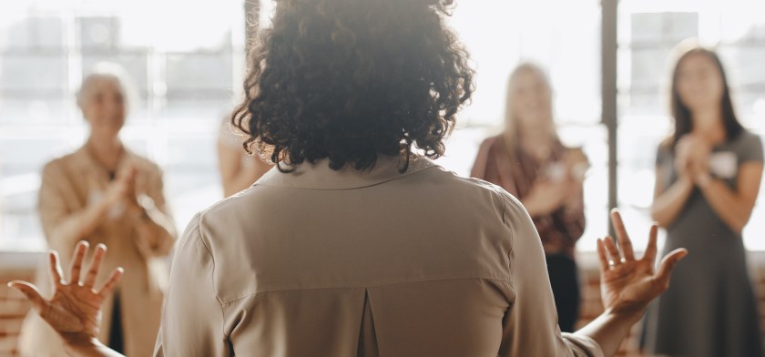 Businesspeople in a business conference