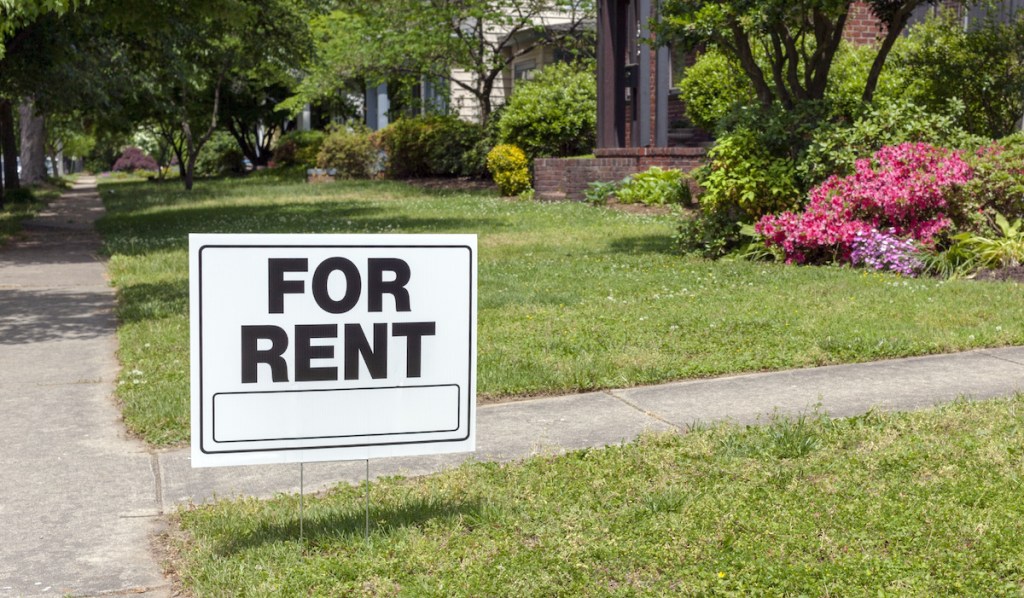 for rent sign for renters