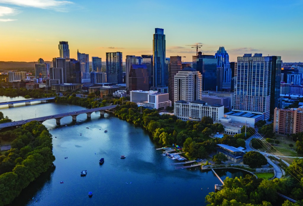 Austin Texas Downtown Aerial