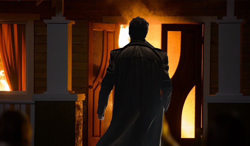 house on fire