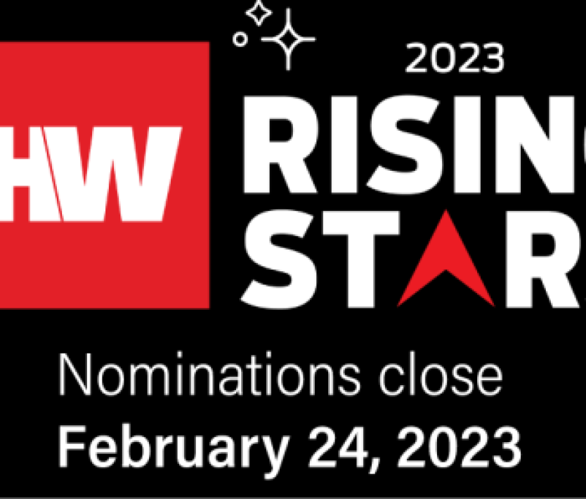 Rising stars award graphic