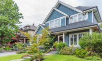 light blue house