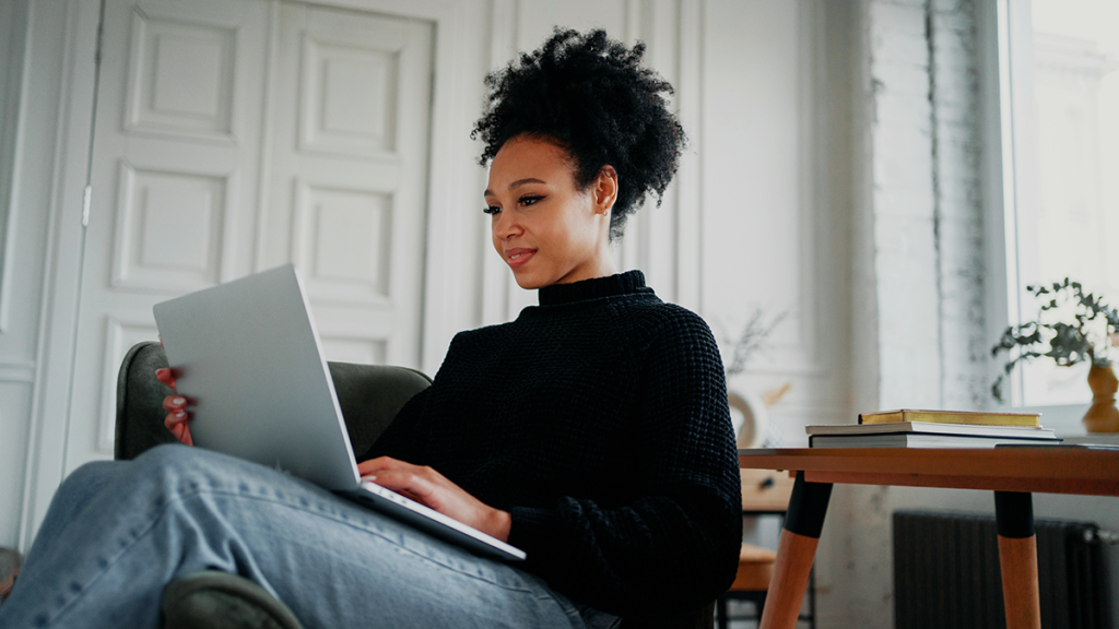 Woman studying_Free real estate practice exam