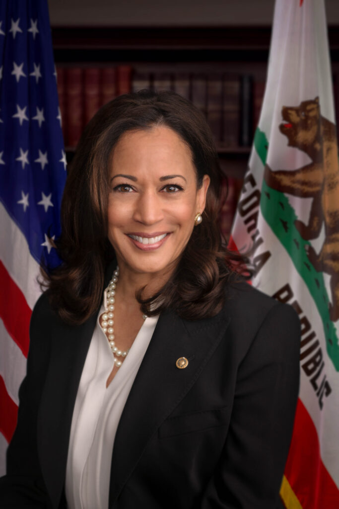 Official Senate portrait of Senator Kamala Harris.