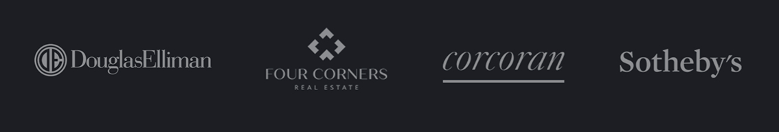 Logos from popular real estate brokerages.