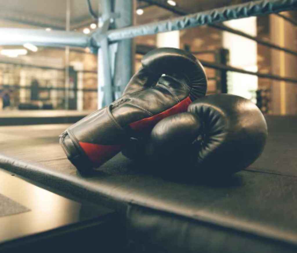Boxing gloves ring