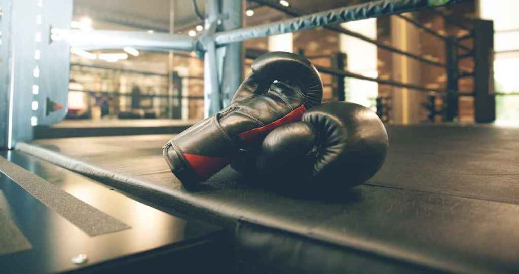Boxing gloves ring