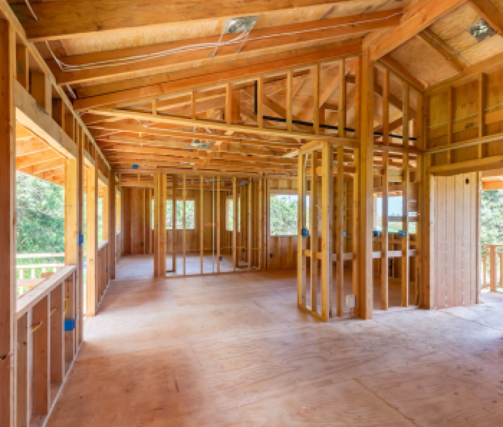 New Custom Home interior Construction