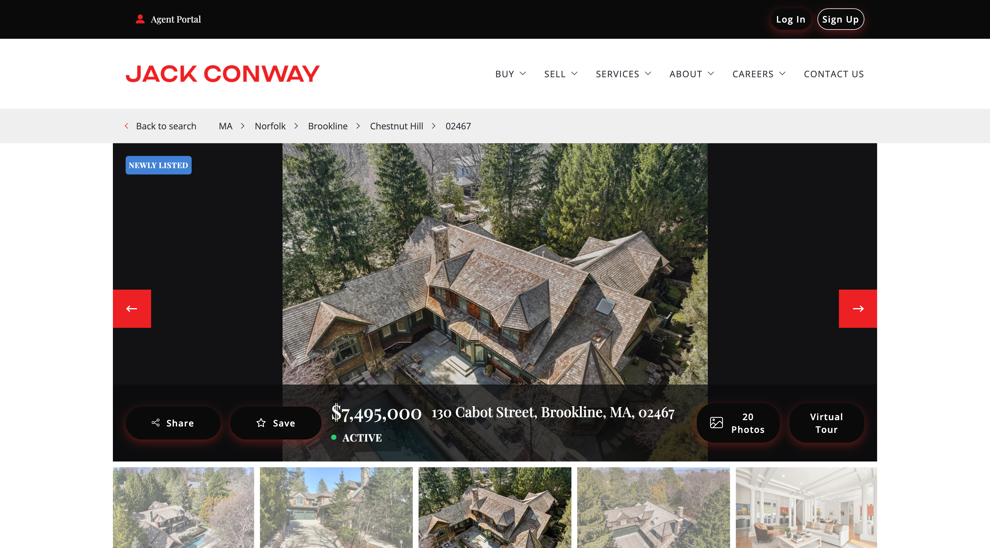Placester home page screenshot - Jack Conway