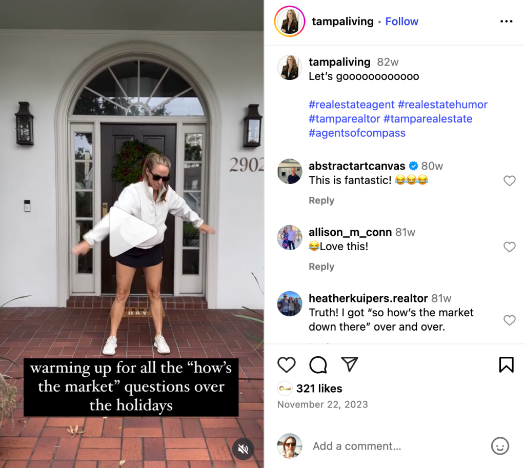 Example Instagram post from @tampaliving.
