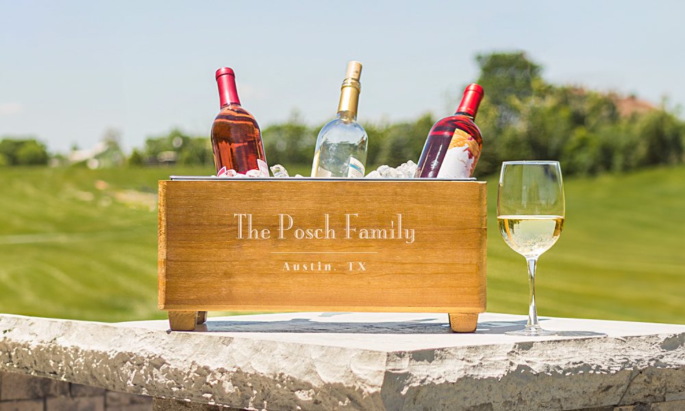 customized wine bucket