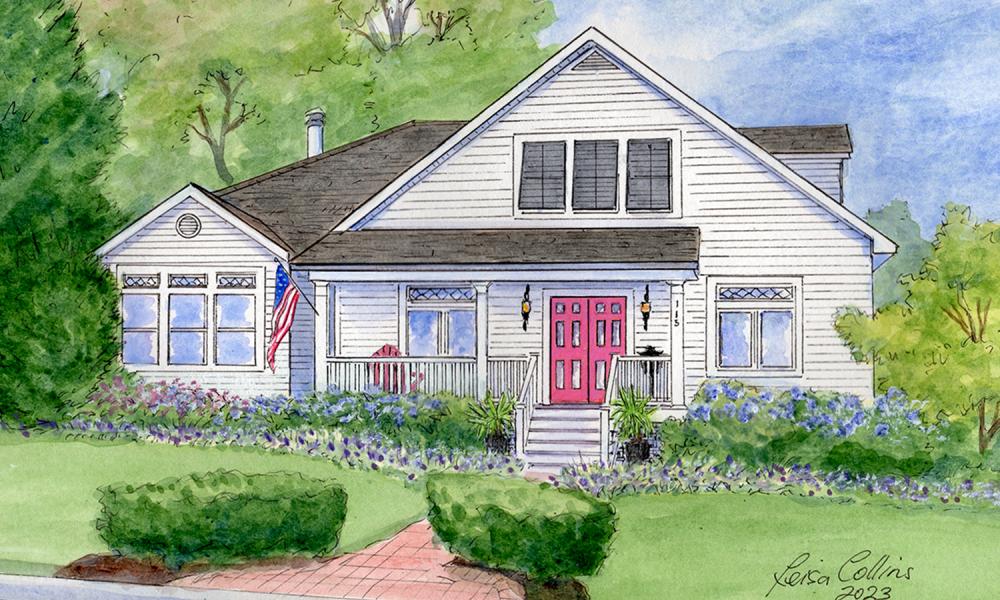 house portrait