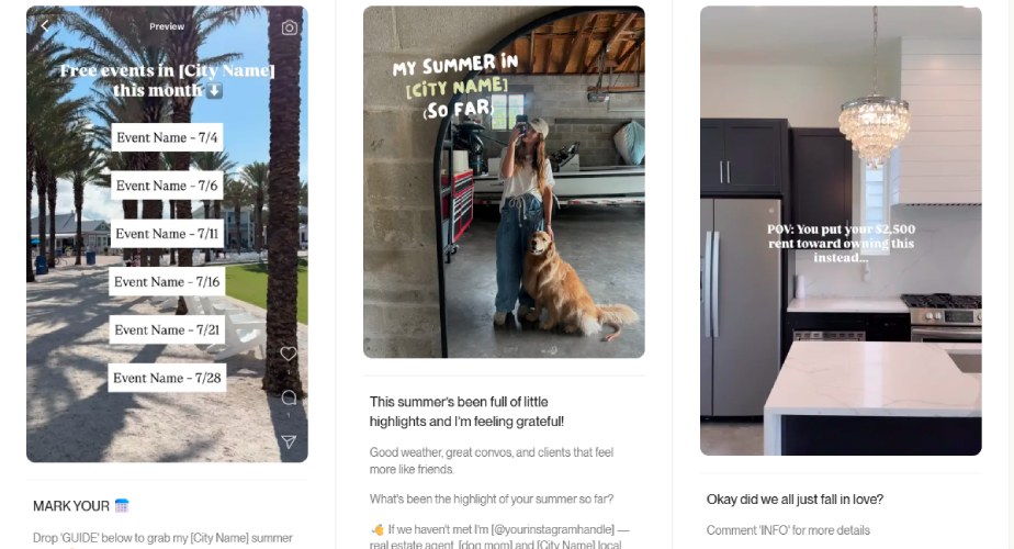Example social media post campaign from Coffee and Contracts.