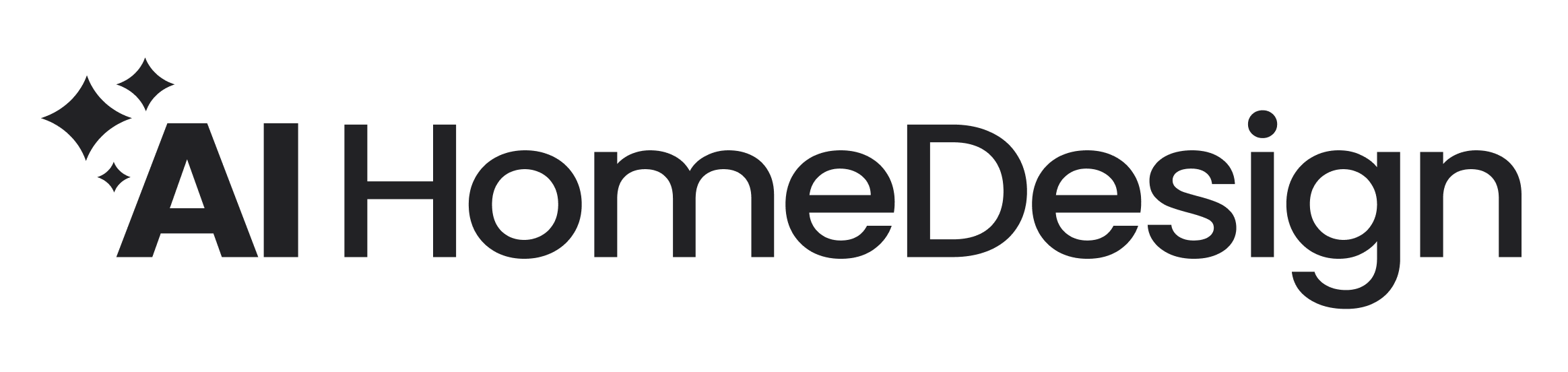 AI HomeDesign - Transparent Logo PNG Black