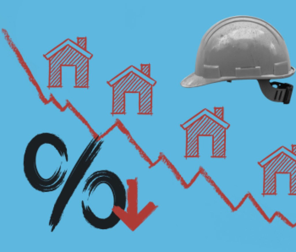 New home construction percent down