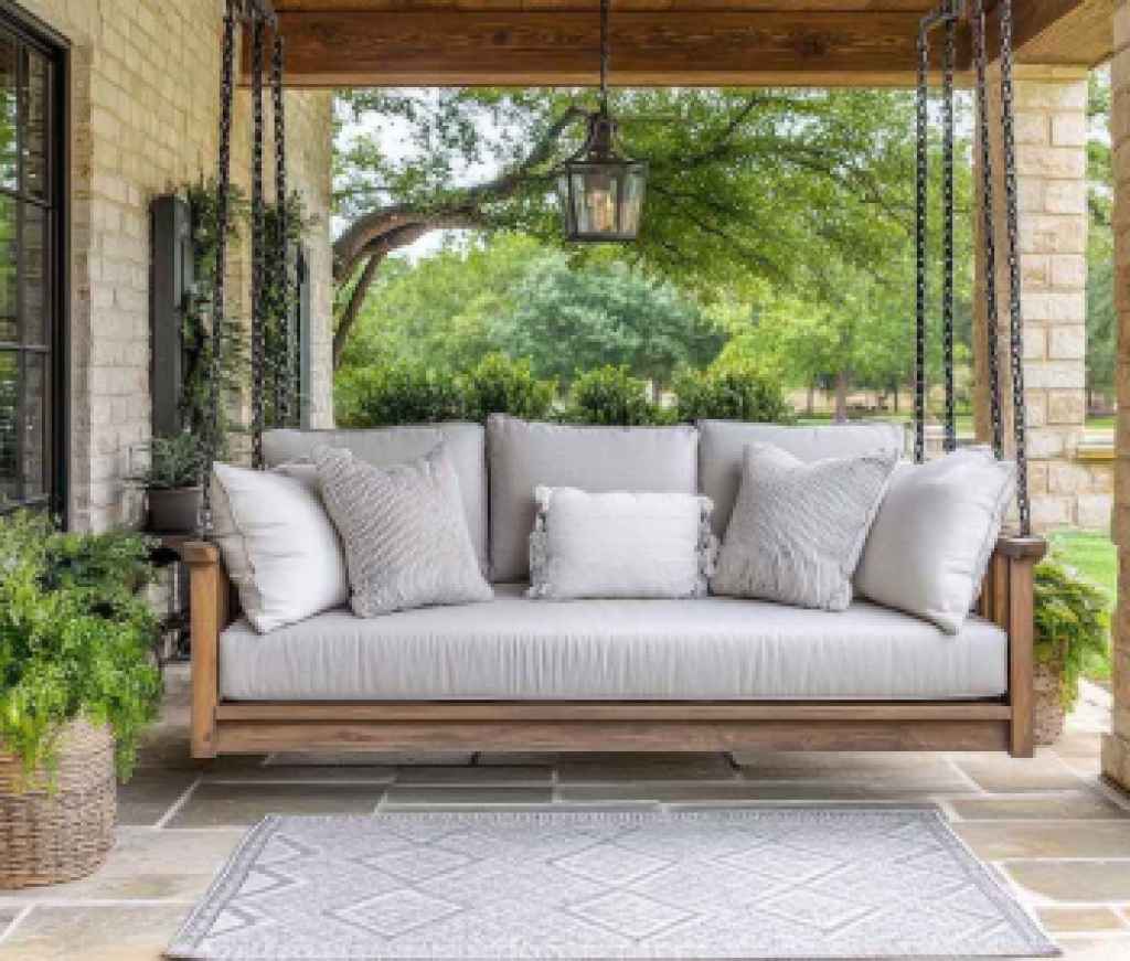 Porch swing cusion