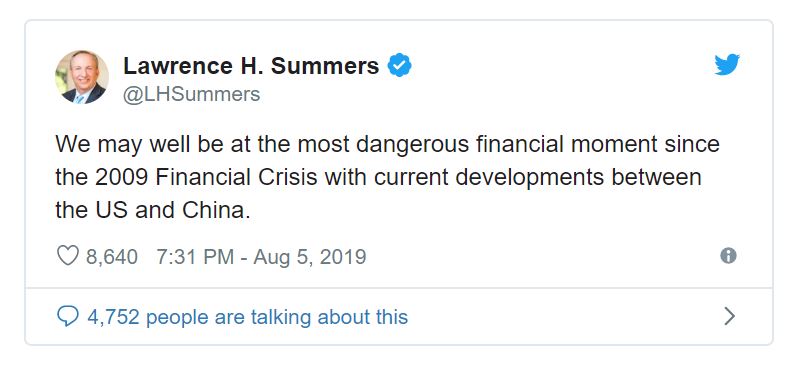 Summers tweet on economy